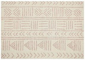Bavlnený koberec 160 x 230 cm béžová/ružová EDIRNE Beliani