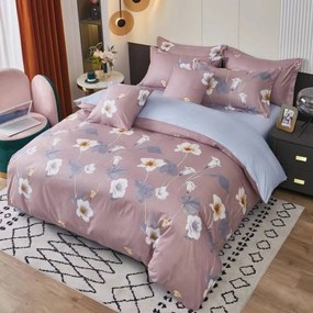 3 dielne obliečky Krepové polycotton Nela staroružová 200x140cm+90x70cm