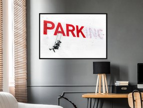 Artgeist Plagát - Park-ing [Poster] Veľkosť: 90x60, Verzia: Zlatý rám s passe-partout