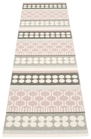 Svetloružovo-sivý vnútorný a vonkajší behúň 70x270 cm Asta Pale Rose – Pappelina