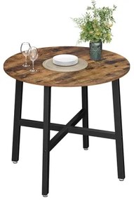 Jedálenský stôl ELDUR hnedý/čierny