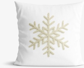 Goldea dekoračná obliečka na vankúš - snehová vločka 45 x 45 cm