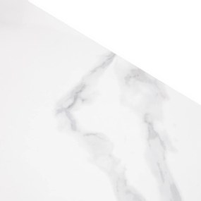 Konferenční stolek Apulias 120 cm bílý/mramor