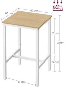 Barový stôl LBT025W09