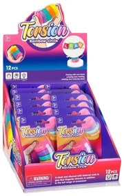 LEAN TOYS Senzorická hračka antistresová - otočné kolieska Rainbow