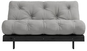 Sivá rozkladacia pohovka 140 cm Roots Black Night – Karup Design