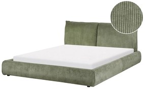 Manželská vodná posteľ 160 cm Vetiver (zelená) (s roštom a matracom). Vlastná spoľahlivá doprava až k Vám domov. 1076471