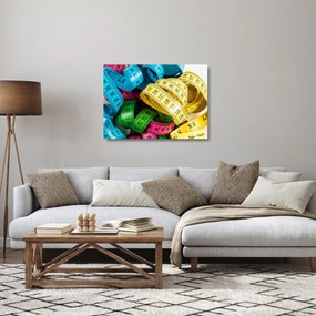 Sklenený obraz farebných metrov (70x50 cm)