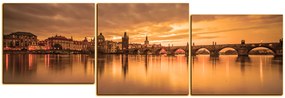 Obraz na plátne - Karlov most - panoráma 5111FE (120x40 cm)