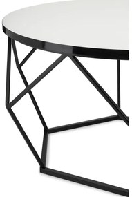 Konferenčný stolík DIAMOND 40x70 cm biela/čierna