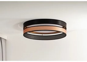 Duolla-LED Stropné svietidlo ROLLER DUO SHINY LED/24W/230V pr. 45 cm čierna/medená