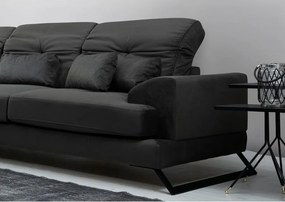 Tmavosivá rohová pohovka (ľavý roh) Frido – Balcab Home