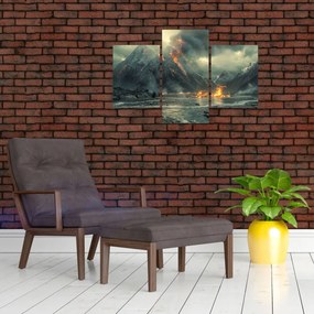 Obraz - Erupcia sopky (90x60 cm)