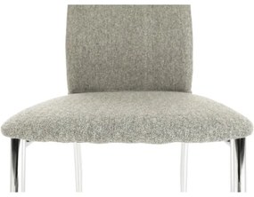 Kondela Jedálenská stolička, OLIVA NEW, béžový melír/chróm