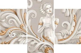 Obraz bohyne v ornamentálnom pozadí (90x60 cm)