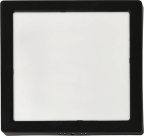 LED stropné svietidlo na povrchovú montáž 24W 2640lm 4000K Čierny štvorec
