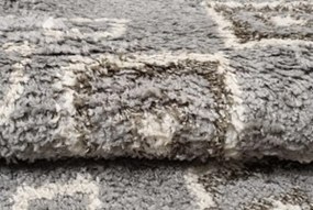 TA Koberec L228C TMAVOSIVÉ/BÉŽOVÉ BOHO KOLESO