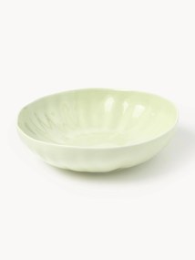 Porcelánové hlboké taniere's embosovaným vzorom Sali, 4 ks
