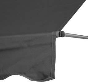 ModernHome Výškovo nastaviteľná vodeodolná balkónová slnečná clona s ručnou kľukou