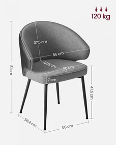 Set dvoch jedálenských stoličiek LDC102G01 (2ks)