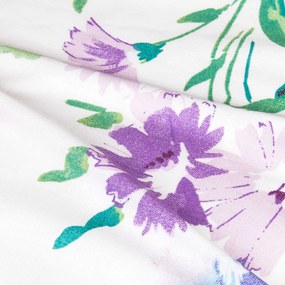 BAVLNENÉ OBLIEČKY COTTONLOVE 140X200 CM, 1KS 70X80 CM KVETY