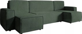 Rohová sedacia súprava Copenhagen L (lesná zelená)