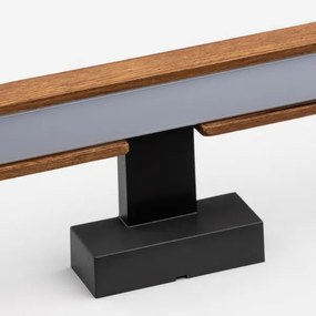 Brilagi-LED Kúpeľňové osvetlenie zrkadla WOODY MIRROR LED/8W/230V IP44 dub/čierna