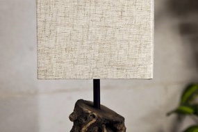 Stolová lampa 19478 Masív drevo/Bežová