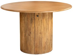 Okrúhly jedálenský stôl Raghuvir 120 cm hnedé mango