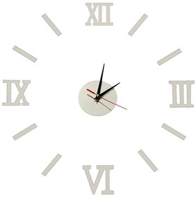 Nástenné hodiny strieborné rímske číslice