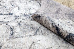 Moderný koberec TINE 75417A, nepravidelný tvar, Skala, krémovo/ sivý