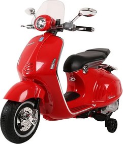 LEAN CARS Vespa GTS 300 batériový skúter červený