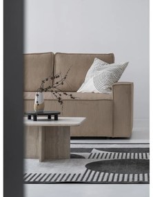 Béžová menčestrová rozkladacia rohová pohovka (pravý roh) Brave Dave – Miuform