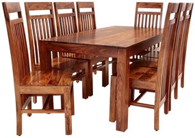 furniture-nabytek.cz - Jídelní stůl a židle masiv pro 8 osob z dřeva palisandr