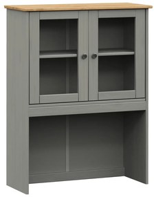 Vysoká skrinka VIGO sivá 78x40x175 cm borovicový masív