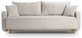 Béžová rozkladacia pohovka s úložným priestorom 231 cm Elen – Micadoni