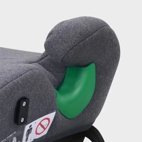 Detský podsedák do auta Cabby 25 sivý