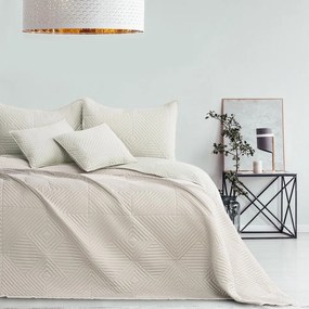 Krémový prešívaný pléd z mikrovlákna 220x240 cm Softa – Restilo
