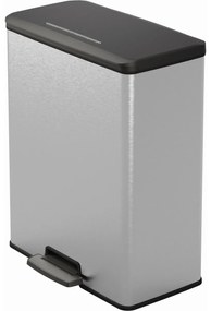 CURVER Deco Bin Odpadkový Kôš na triedený odpad Strieborná/čierna 26l 26l, 26 + 26 l