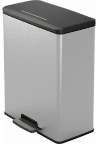 CURVER Deco Bin Odpadkový Kôš na triedený odpad Strieborná/čierna 26l 26l, 26 + 26 l