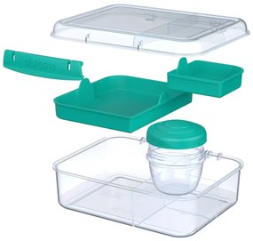 Box na desiatu/obed, 6 priehradiek SISTEMA 1,25 l - mix farieb Farba škatuliek SISTEMA: Modrá