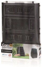 Kompostér, 850 l, čierna