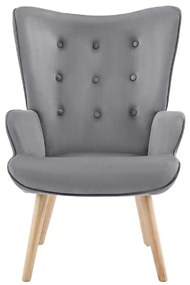Kreslo Nicol sivý