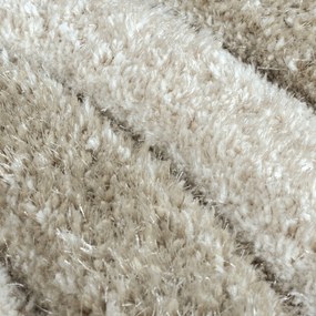 Flair Rugs, Kusový koberec Indulgence Velvet Carved Natural, 120x170, béžová, obývacia izba