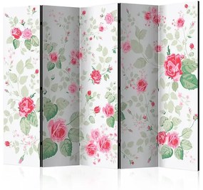 Paraván - Rosy pleasures II [Room Dividers] Veľkosť: 225x172, Verzia: Obojstranný