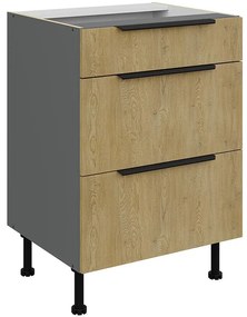 Kuchynská skrinka Cremona Ant 60d 3s Bb