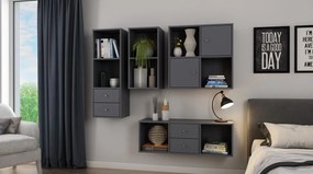 Súprava zásuviek (2 ks) Jerry, grafit