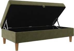 Zelená zamatová podnožka Lilly – Støraa