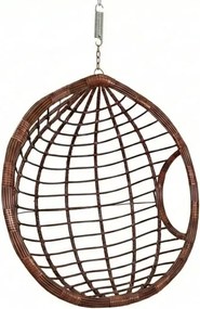 Hnedé závesné kreslo DOMINIKANA bez stojana