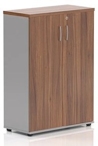 Stredná skriňa Visio LUX 80 x 38,5 x 113 cm, orech